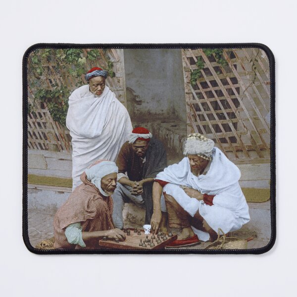 Item preview, Playing chess in Algiers designed and sold by 19th Century in Color.