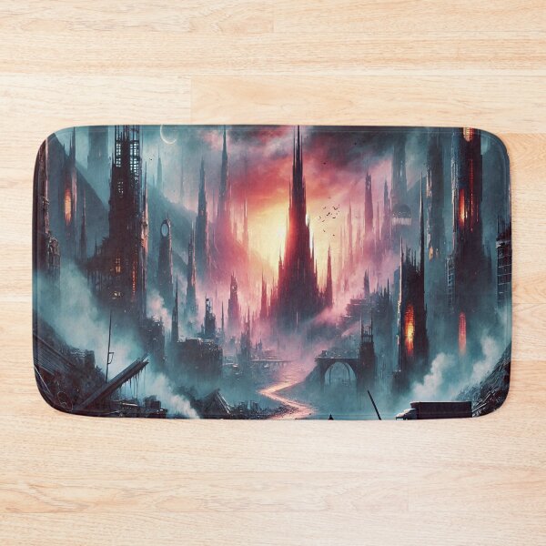 Item preview, AI generated fantasy dystopian landscape designed and sold by AI-this-is-AI.