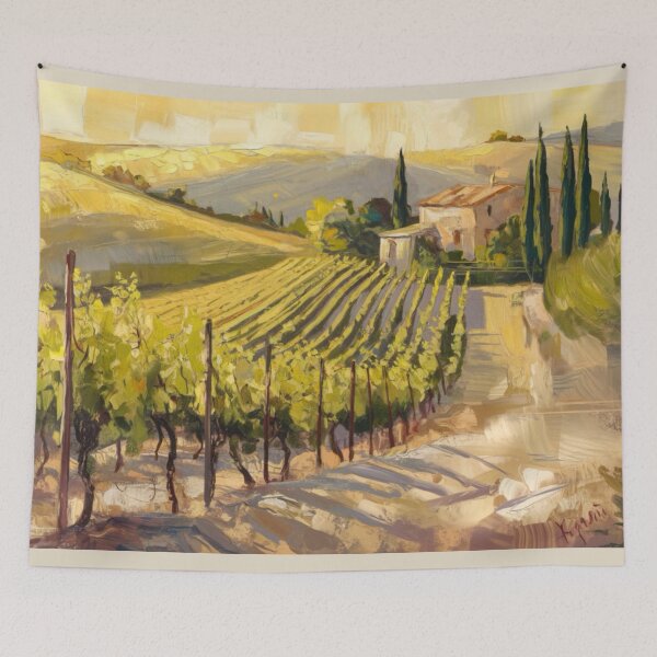 Item preview, Golden Vineyards – French Countryside Landscape designed and sold by CARRAANN.