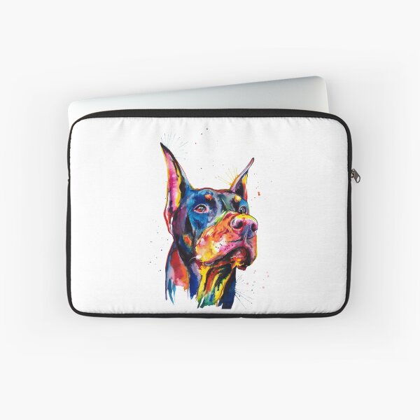 Item preview, Dobermann Colorful Art designed and sold by doodIllustrate.