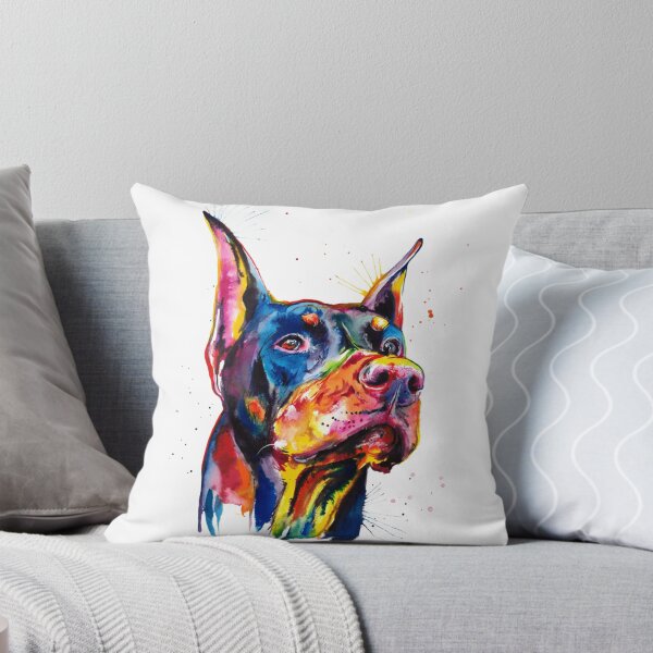 Item preview, Dobermann Colorful Art designed and sold by doodIllustrate.
