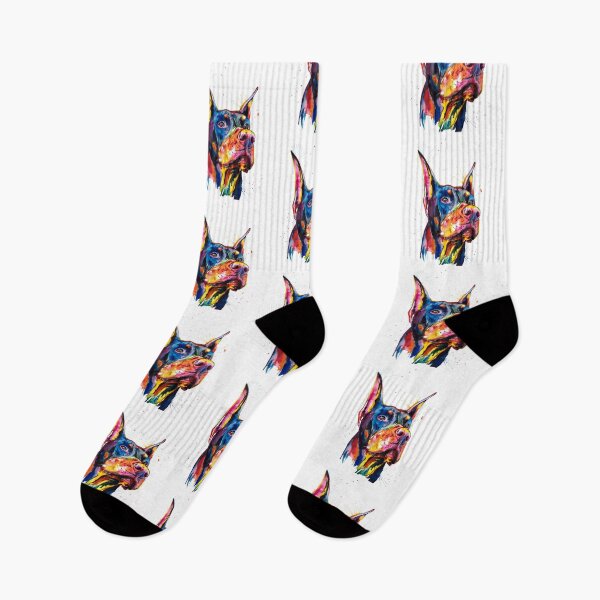 Item preview, Dobermann Colorful Art designed and sold by doodIllustrate.