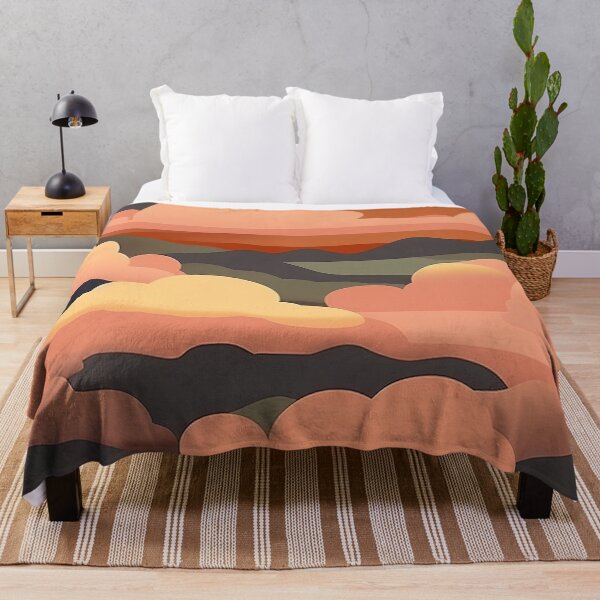 Item preview, Abstract Orange Sunrise Pattern designed and sold by bubblegoth.