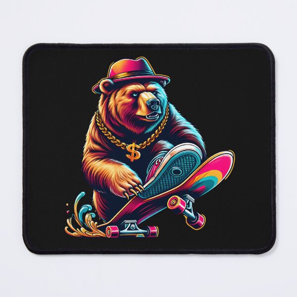 Item preview, Skating Bear designed and sold by pikeprints.