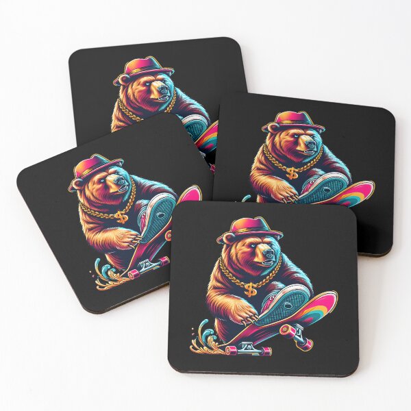 Item preview, Skating Bear designed and sold by pikeprints.