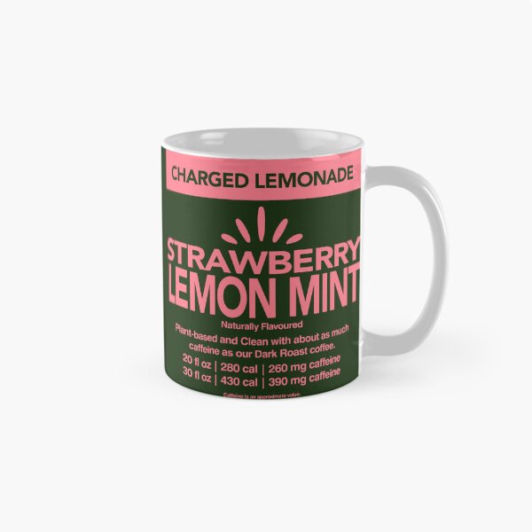 Item preview, Strawberry Lemon Mint Lemonade label designed and sold by TrippyTooni.