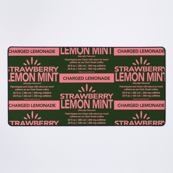 Item preview, Strawberry Lemon Mint Lemonade label designed and sold by TrippyTooni.