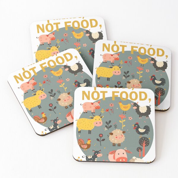 Item preview,  Friends,Not Food a compassionate lifestyle with the slogan designed and sold by MatinDesigner.