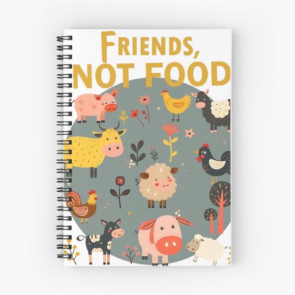 Item preview,  Friends,Not Food a compassionate lifestyle with the slogan designed and sold by MatinDesigner.