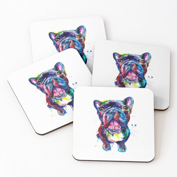 Item preview, Frenchie Colorful Art designed and sold by doodIllustrate.