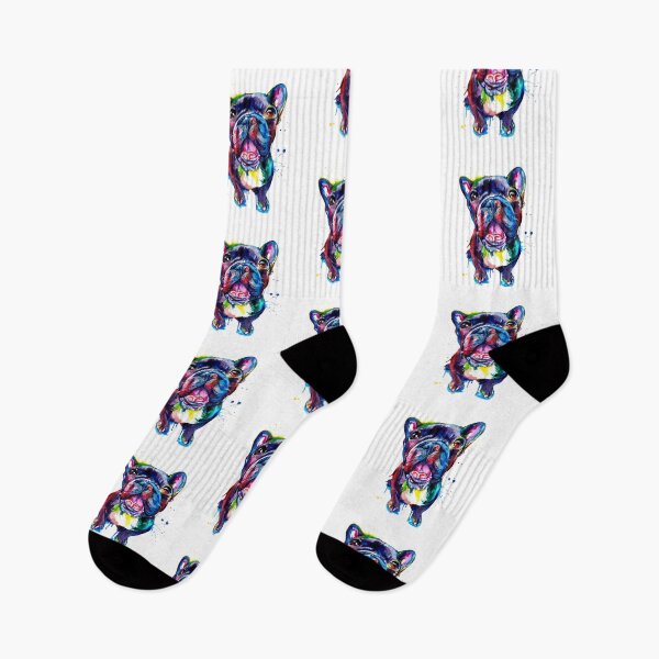 Item preview, Frenchie Colorful Art designed and sold by doodIllustrate.