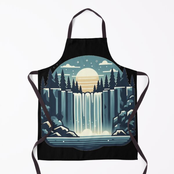 Item preview, Waterfall forest minimalistic designed and sold by Kalpa.