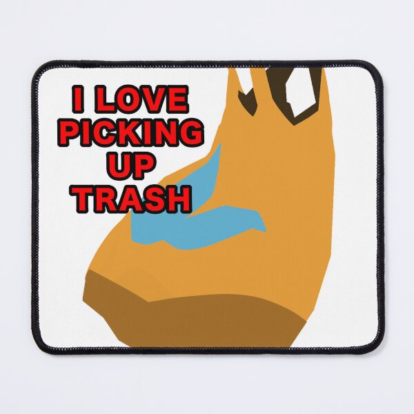 Item preview, Yellow Plastic Bag, I love picking up trash designed and sold by Blue Green Purple.