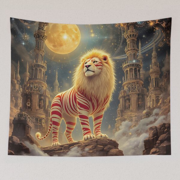Item preview, Lion with Cosmic Spires designed and sold by HabitableMoons.