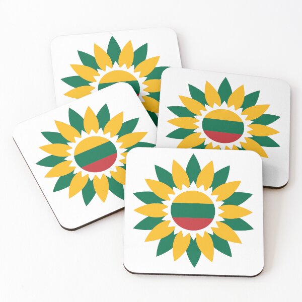 Item preview, The national flag of Lithuania with sunflower Luxury Design designed and sold by Flowerone.