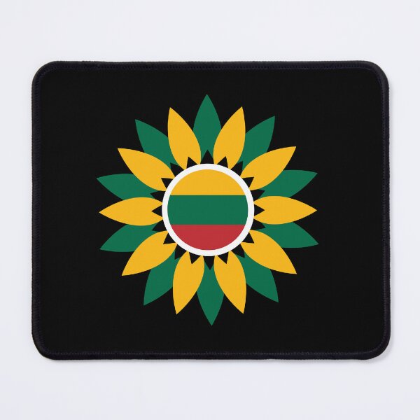 Item preview, The national flag of Lithuania with sunflower Luxury Design designed and sold by Flowerone.