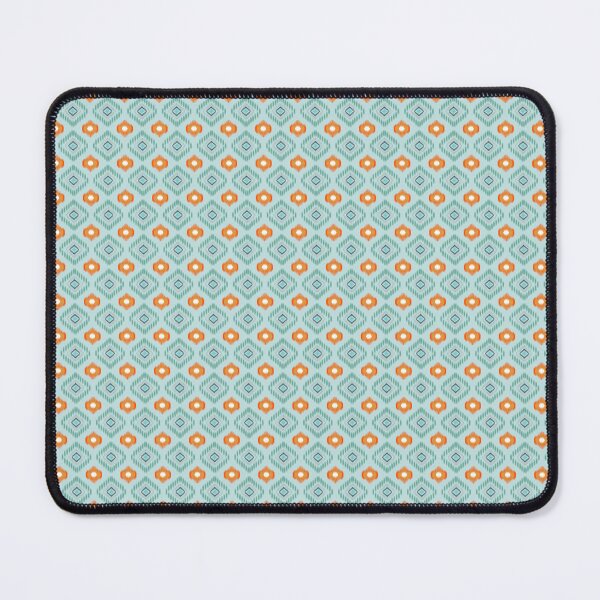 Item preview, Geometric Ikat Pattern with Orange and Green Accents designed and sold by ANGOON7455.