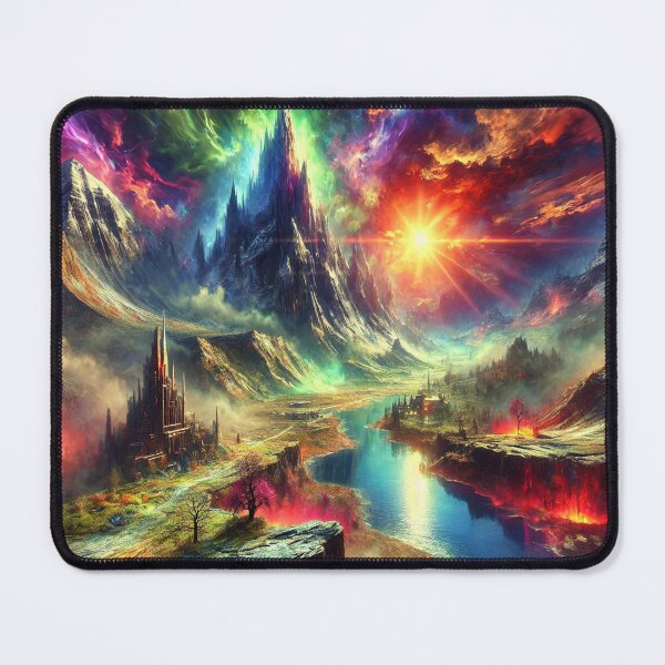 Item preview, AI generated dystopian fantasy landscape designed and sold by AI-this-is-AI.
