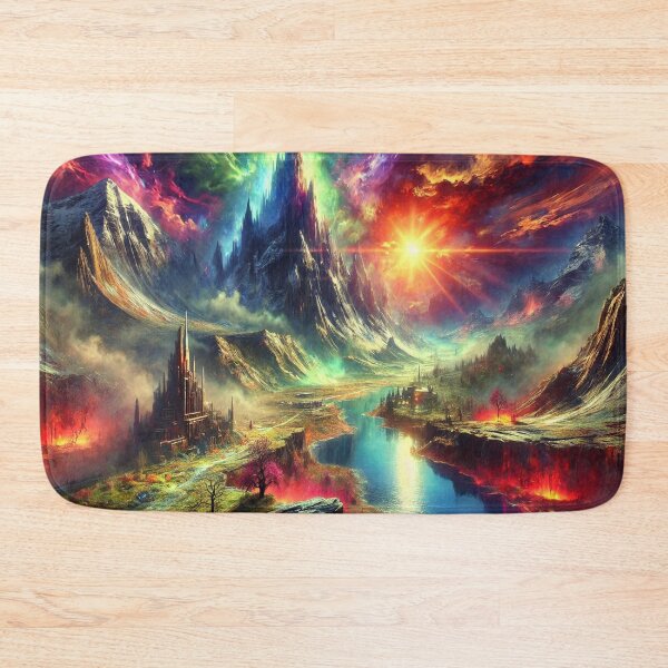 Item preview, AI generated dystopian fantasy landscape designed and sold by AI-this-is-AI.