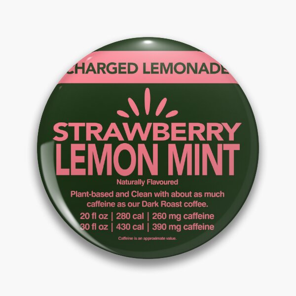 Item preview, Strawberry Lemon Mint Lemonade label designed and sold by TrippyTooni.