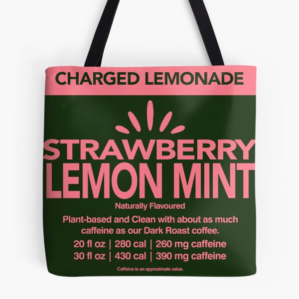 Item preview, Strawberry Lemon Mint Lemonade label designed and sold by TrippyTooni.