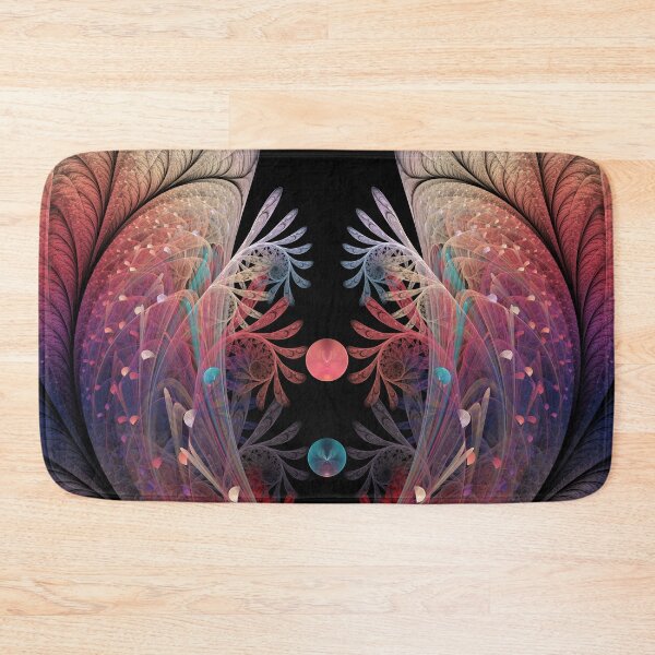 Item preview, Jonglage, Colorful Abstract Modern Fantasy Fractal Art Black Background designed and sold by gabiwArt.