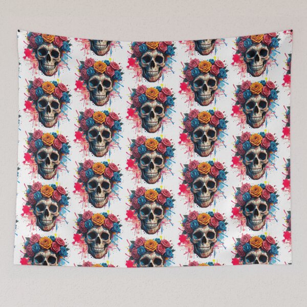 Item preview, Graffiti Art Día De Los Muertos Skull designed and sold by UmbraDesigns.