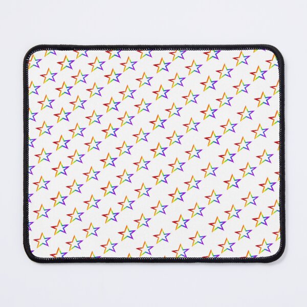 Item preview, Rainbow stars grid (White) designed and sold by La-Chula-Chola.