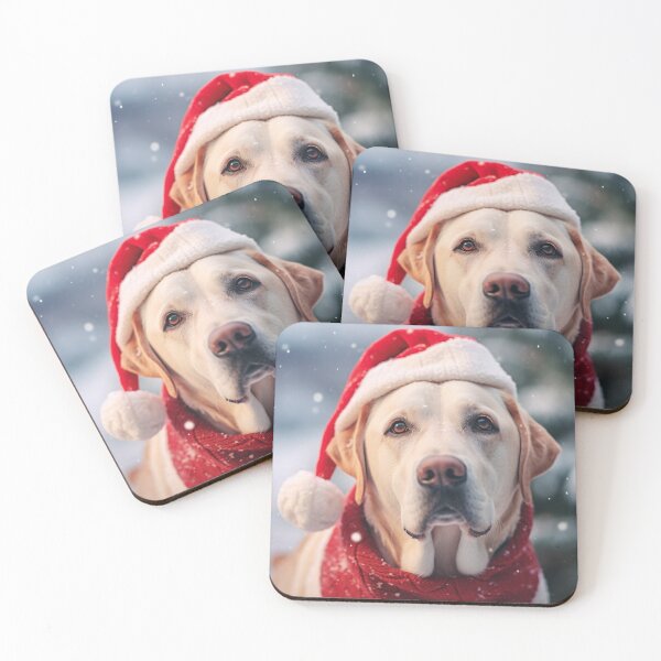 Item preview, Yellow Labrador Retriever in the Snow  designed and sold by rmcbuckeye.