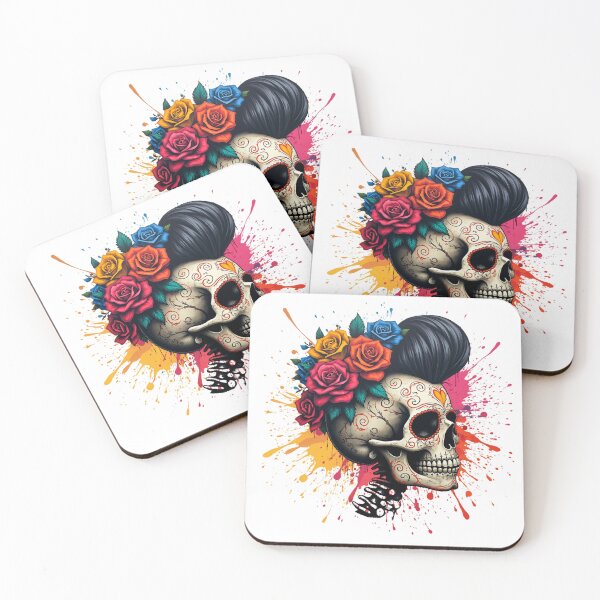 Item preview, Graffiti Día De Los Muertos Skull designed and sold by UmbraDesigns.