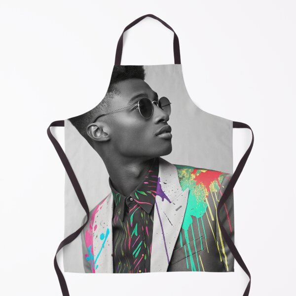 Item preview, Bold Elegance: Vibrant Splash on Monochrome Fashion designed and sold by fc2c.