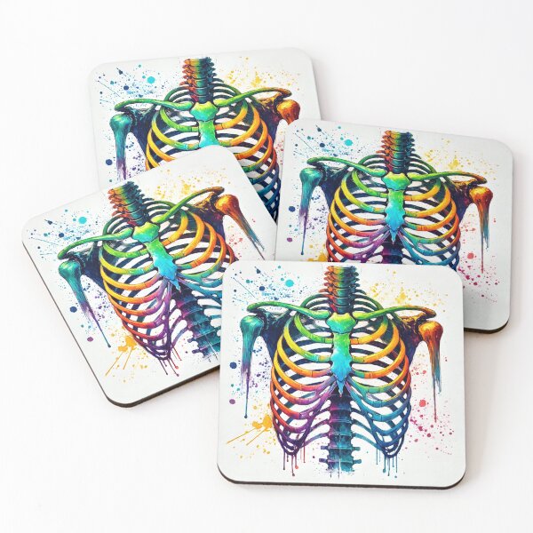 Item preview, Watercolor Ribcage designed and sold by Porosenok.