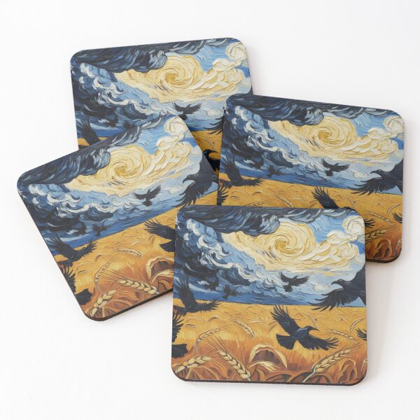 Item preview, A golden wheat field under a dramatic sky designed and sold by EtCreative.