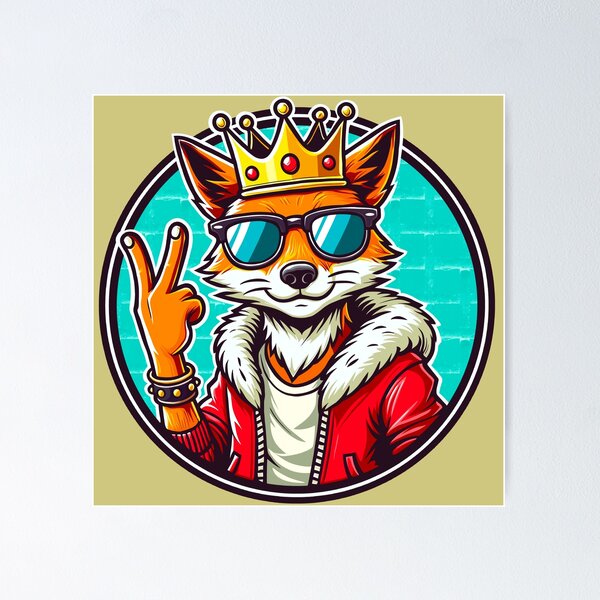 Item preview, Foxy King of the Streets designed and sold by Ghost on Toast.