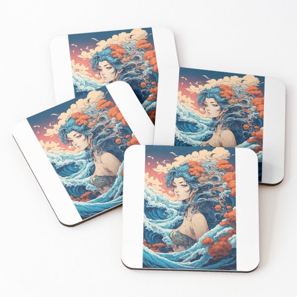 Item preview, Wave transforming into the head of the mermaid designed and sold by lemamis.