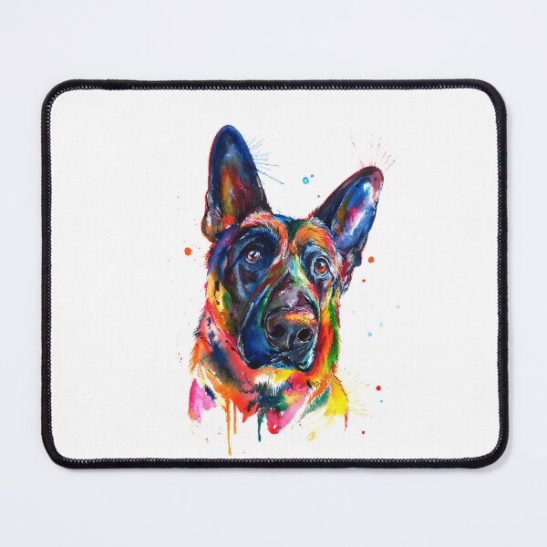 Item preview, German Shepherd Colorful Art designed and sold by doodIllustrate.