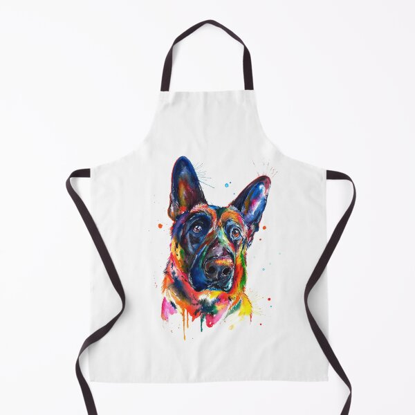 Artikelvorschau, Deutscher Schäferhund Bunte Kunst entworfen und verkauft von doodIllustrate.