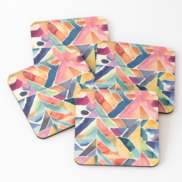 Item preview, Pastel Watercolor Geometric Abstract IV designed and sold by Ray's Photos & Art.