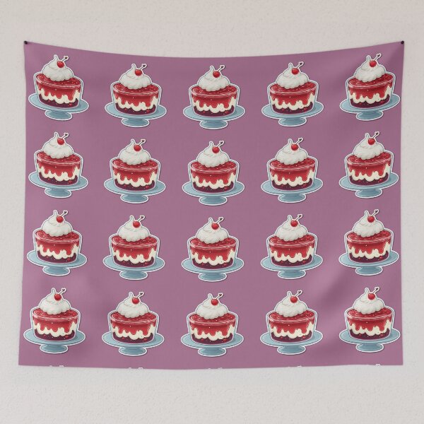 Item preview, Vintage Cherry Cake designed and sold by NarinJintana.
