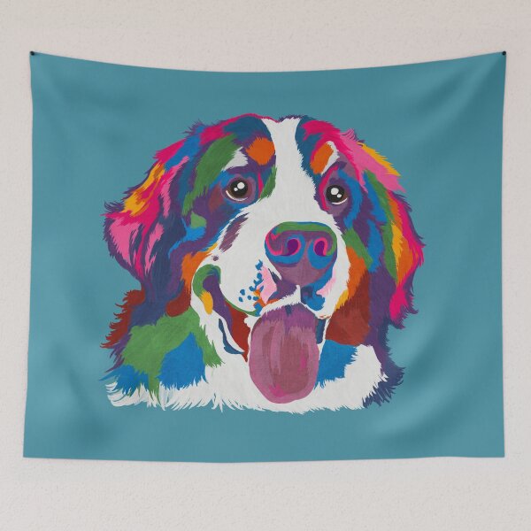 Item preview, Colorful Bernese Mountain Dog designed and sold by rmcbuckeye.