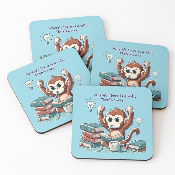 Item preview, Finals exam Smart Monkey " Where's There is a will There's a way" designed and sold by Nanthanon.