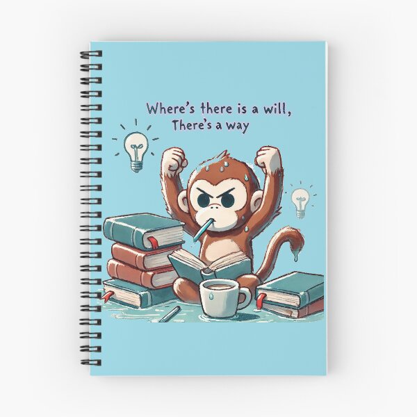 Item preview, Finals exam Smart Monkey " Where's There is a will There's a way" designed and sold by Nanthanon.