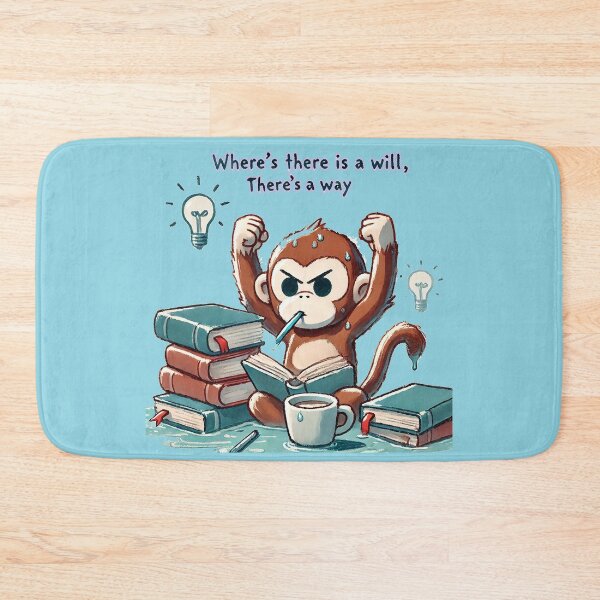 Item preview, Finals exam Smart Monkey " Where's There is a will There's a way" designed and sold by Nanthanon.