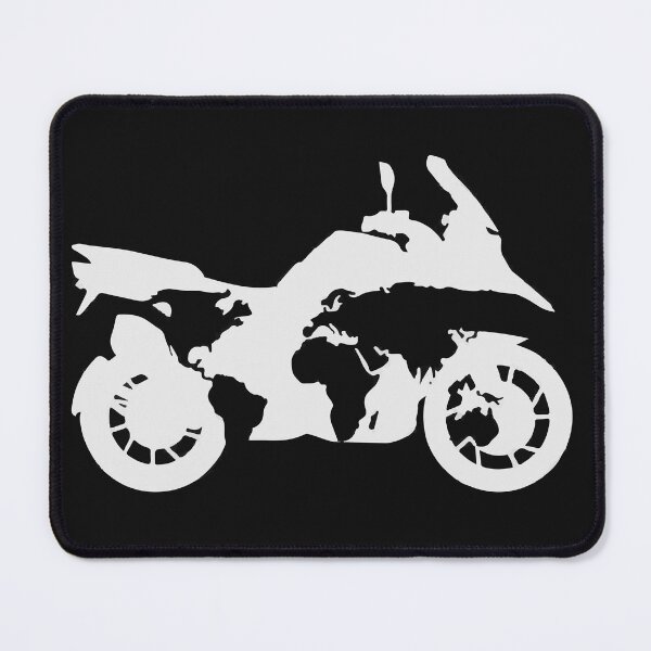 Item preview, Naked Motorbike Silhouette World Map designed and sold by 0utriders.