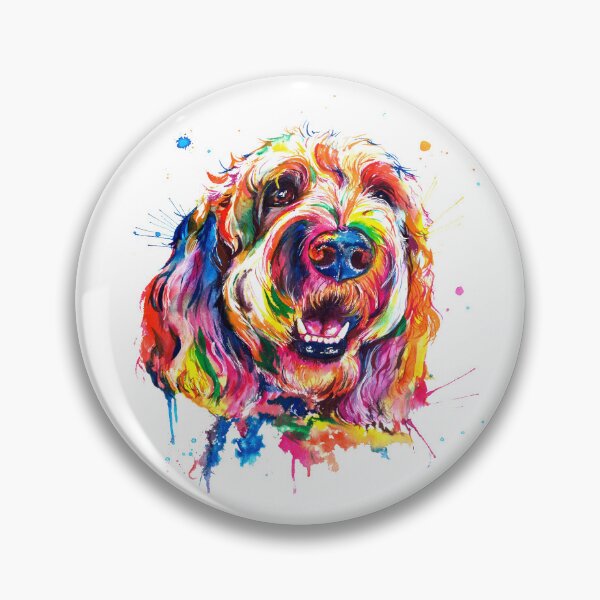 Item preview, Goldendoodle Colorful Art designed and sold by doodIllustrate.