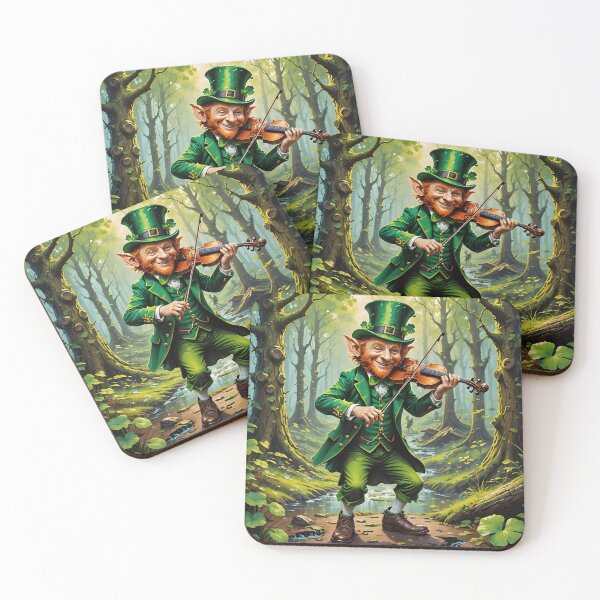 Item preview, Leprechaun Fiddler designed and sold by ACuriousshoppe.