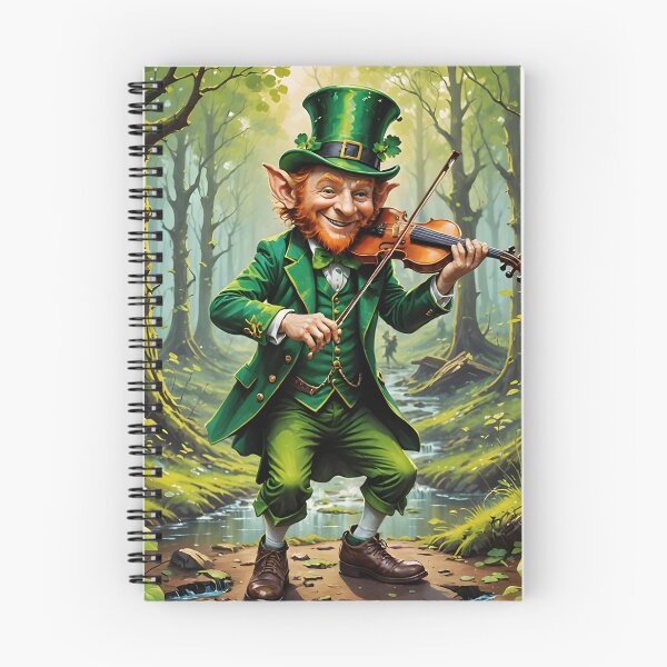 Item preview, Leprechaun Fiddler designed and sold by ACuriousshoppe.