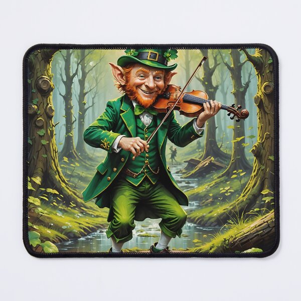 Item preview, Leprechaun Fiddler designed and sold by ACuriousshoppe.