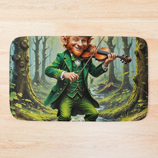 Item preview, Leprechaun Fiddler designed and sold by ACuriousshoppe.