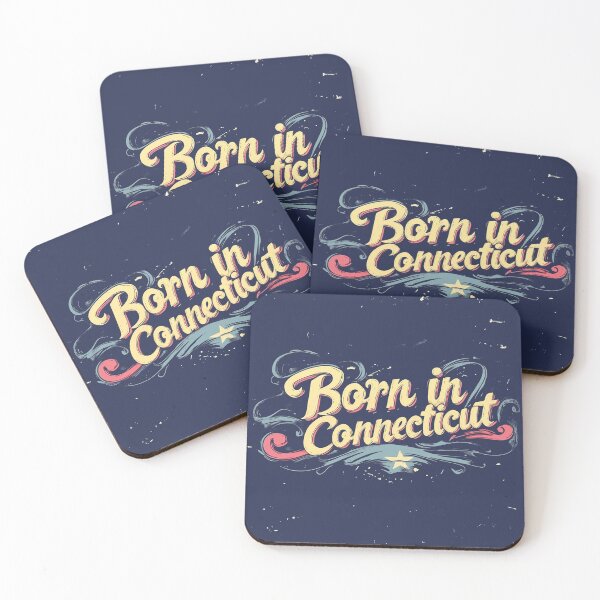 Item preview, Born in Connecticut Retro Americana  designed and sold by OriginalBeerCat.
